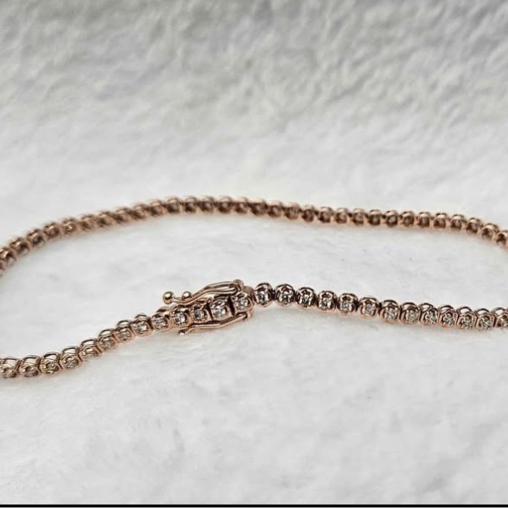10K RoseGold Tennis Bracelet